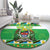 Personalized Tanzania Christmas Round Carpet Uhuru na Umoja Heri ya Krismasi