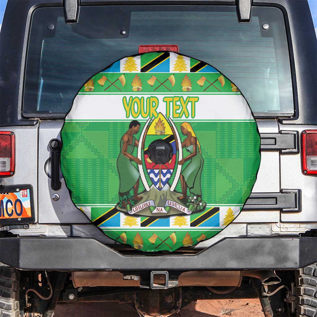 Personalized Tanzania Christmas Spare Tire Cover Uhuru na Umoja Heri ya Krismasi - Wonder Print Shop