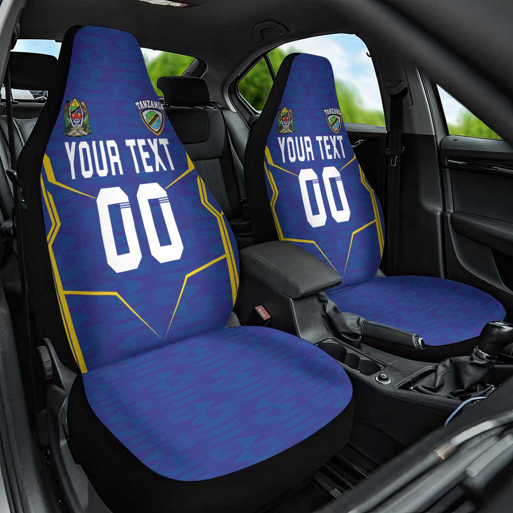 Custom Tanzania Football Car Seat Cover Taifa Stars Sporty Style - Wonder Print Shop