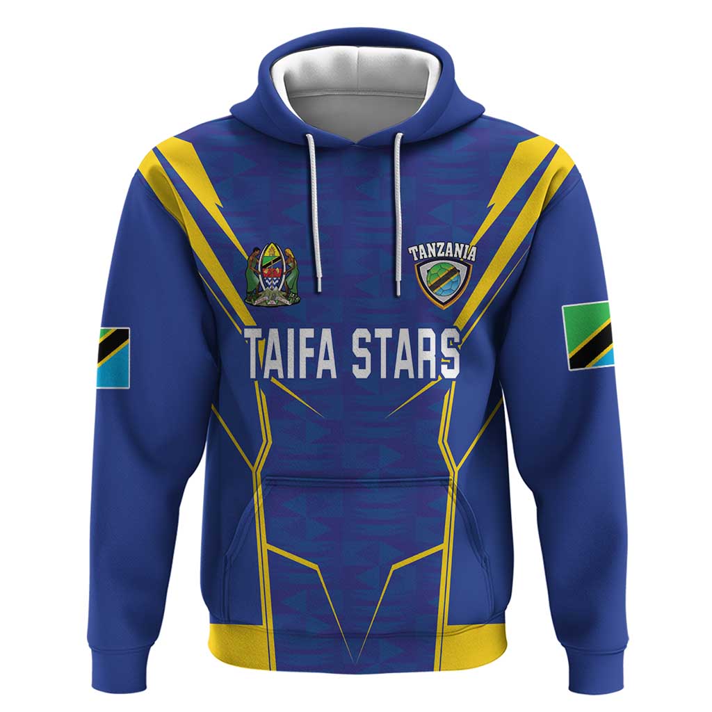 Custom Tanzania Football Hoodie Taifa Stars Sporty Style - Wonder Print Shop