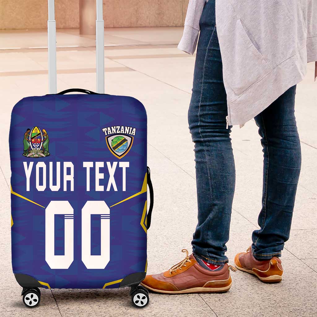 Custom Tanzania Football Luggage Cover Taifa Stars Sporty Style - Wonder Print Shop