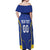 Custom Tanzania Football Off Shoulder Maxi Dress Taifa Stars Sporty Style - Wonder Print Shop