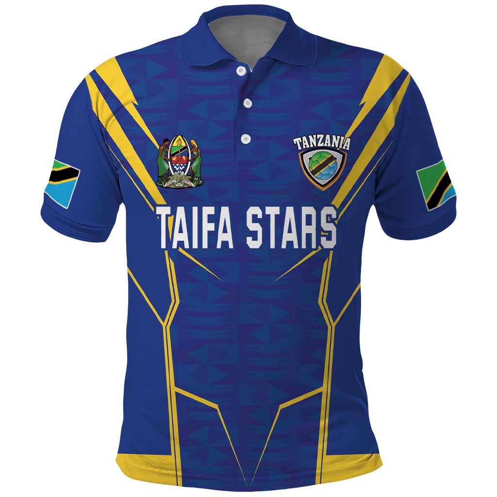 Custom Tanzania Football Polo Shirt Taifa Stars Sporty Style