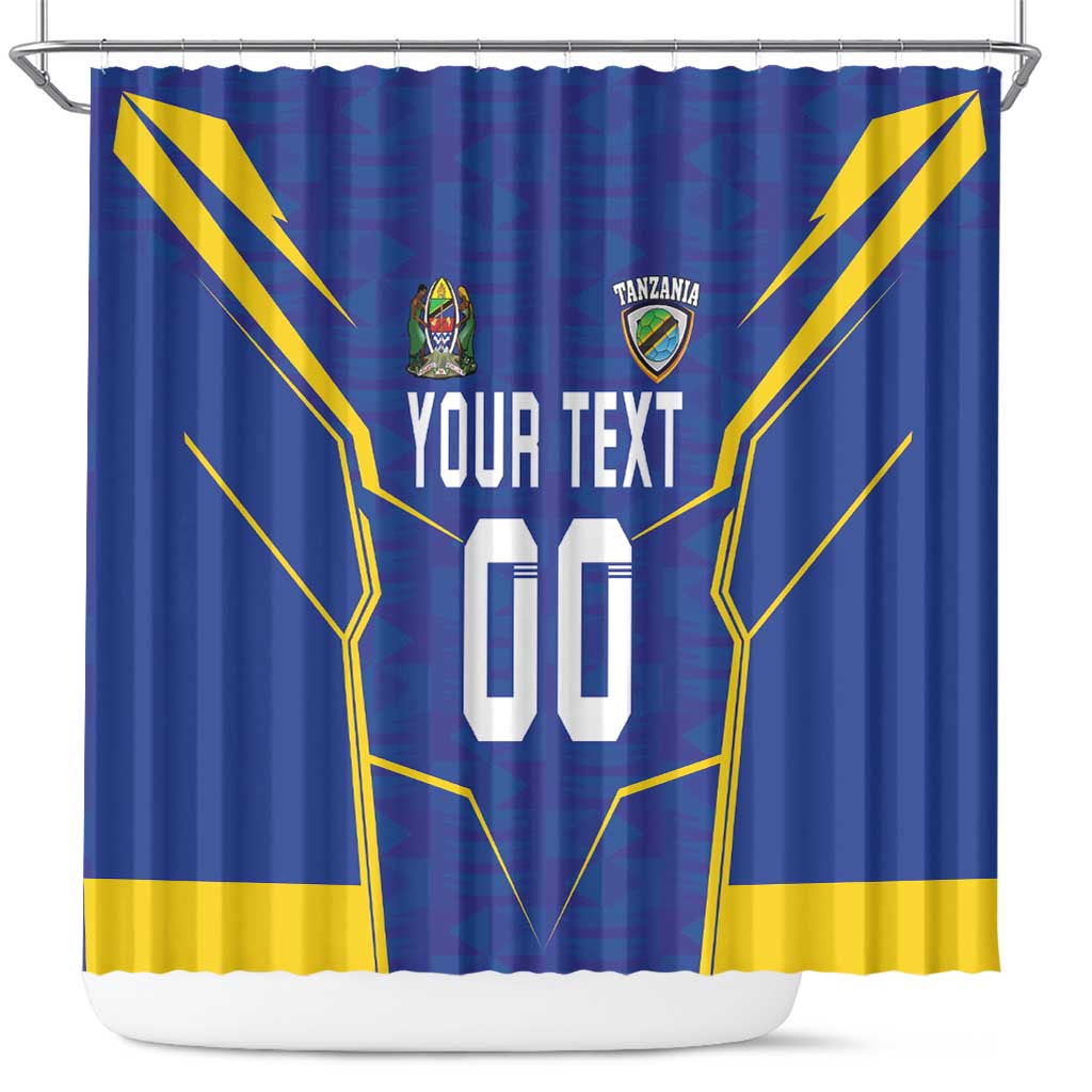 Custom Tanzania Football Shower Curtain Taifa Stars Sporty Style