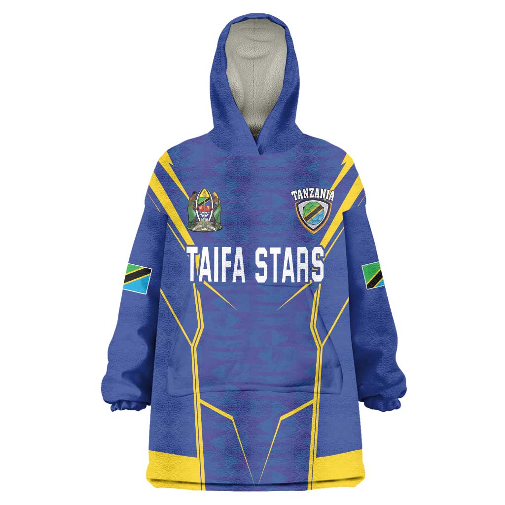 Custom Tanzania Football Wearable Blanket Hoodie Taifa Stars Sporty Style