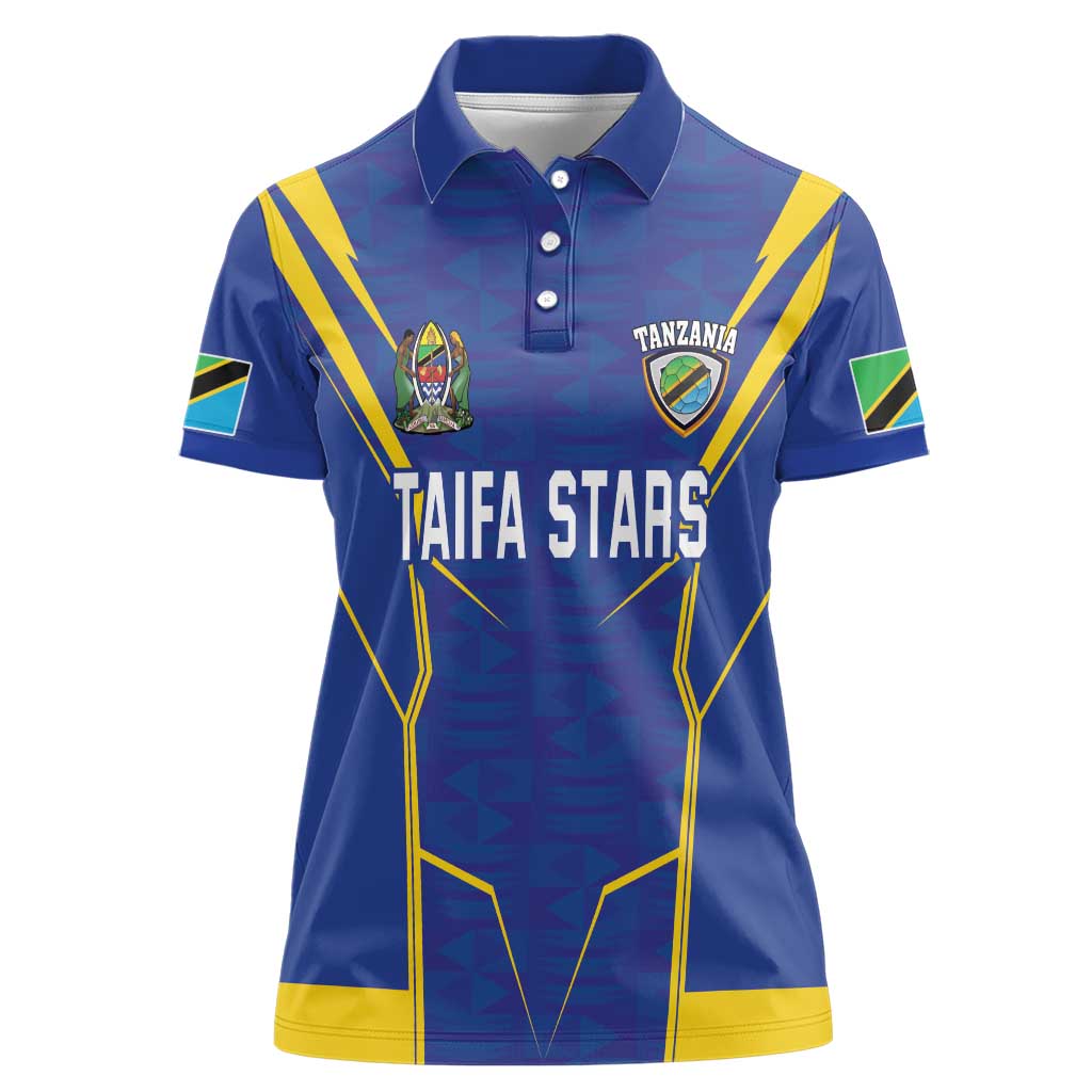 Custom Tanzania Football Women Polo Shirt Taifa Stars Sporty Style - Wonder Print Shop