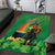 Happy Saint Patrick's Day Area Rug Cheerful Leprechaun Irish Harp