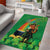 Happy Saint Patrick's Day Area Rug Cheerful Leprechaun Irish Harp