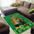 Happy Saint Patrick's Day Area Rug Cheerful Leprechaun Irish Harp