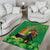 Happy Saint Patrick's Day Area Rug Cheerful Leprechaun Irish Harp