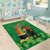 Happy Saint Patrick's Day Area Rug Cheerful Leprechaun Irish Harp