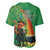 Happy Saint Patrick's Day Baseball Jersey Cheerful Leprechaun Irish Harp