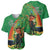 Happy Saint Patrick's Day Baseball Jersey Cheerful Leprechaun Irish Harp