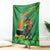 Happy Saint Patrick's Day Blanket Cheerful Leprechaun Irish Harp