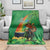 Happy Saint Patrick's Day Blanket Cheerful Leprechaun Irish Harp