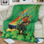 Happy Saint Patrick's Day Blanket Cheerful Leprechaun Irish Harp