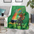 Happy Saint Patrick's Day Blanket Cheerful Leprechaun Irish Harp