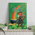 Happy Saint Patrick's Day Canvas Wall Art Cheerful Leprechaun Irish Harp