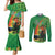 Happy Saint Patrick's Day Couples Matching Mermaid Dress and Long Sleeve Button Shirt Cheerful Leprechaun Irish Harp