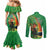 Happy Saint Patrick's Day Couples Matching Mermaid Dress and Long Sleeve Button Shirt Cheerful Leprechaun Irish Harp