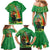 Happy Saint Patrick's Day Family Matching Mermaid Dress and Hawaiian Shirt Cheerful Leprechaun Irish Harp