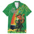 Happy Saint Patrick's Day Family Matching Mermaid Dress and Hawaiian Shirt Cheerful Leprechaun Irish Harp