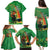 Happy Saint Patrick's Day Family Matching Puletasi and Hawaiian Shirt Cheerful Leprechaun Irish Harp