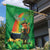 Happy Saint Patrick's Day Garden Flag Cheerful Leprechaun Irish Harp