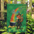 Happy Saint Patrick's Day Garden Flag Cheerful Leprechaun Irish Harp