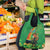 Happy Saint Patrick's Day Grocery Bag Cheerful Leprechaun Irish Harp