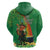 Happy Saint Patrick's Day Hoodie Cheerful Leprechaun Irish Harp