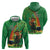 Happy Saint Patrick's Day Hoodie Cheerful Leprechaun Irish Harp