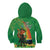 Happy Saint Patrick's Day Kid Hoodie Cheerful Leprechaun Irish Harp