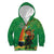 Happy Saint Patrick's Day Kid Hoodie Cheerful Leprechaun Irish Harp