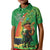 Happy Saint Patrick's Day Kid Polo Shirt Cheerful Leprechaun Irish Harp