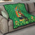 Happy Saint Patrick's Day Quilt Cheerful Leprechaun Irish Harp