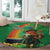 Happy Saint Patrick's Day Round Carpet Cheerful Leprechaun Irish Harp