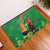 Happy Saint Patrick's Day Rubber Doormat Cheerful Leprechaun Irish Harp