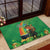 Happy Saint Patrick's Day Rubber Doormat Cheerful Leprechaun Irish Harp