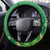 Happy Saint Patrick's Day Steering Wheel Cover Cheerful Leprechaun Irish Harp