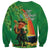 Happy Saint Patrick's Day Sweatshirt Cheerful Leprechaun Irish Harp