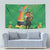 Happy Saint Patrick's Day Tapestry Cheerful Leprechaun Irish Harp