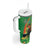 Happy Saint Patrick's Day Tumbler With Handle Cheerful Leprechaun Irish Harp