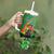 Happy Saint Patrick's Day Tumbler With Handle Cheerful Leprechaun Irish Harp