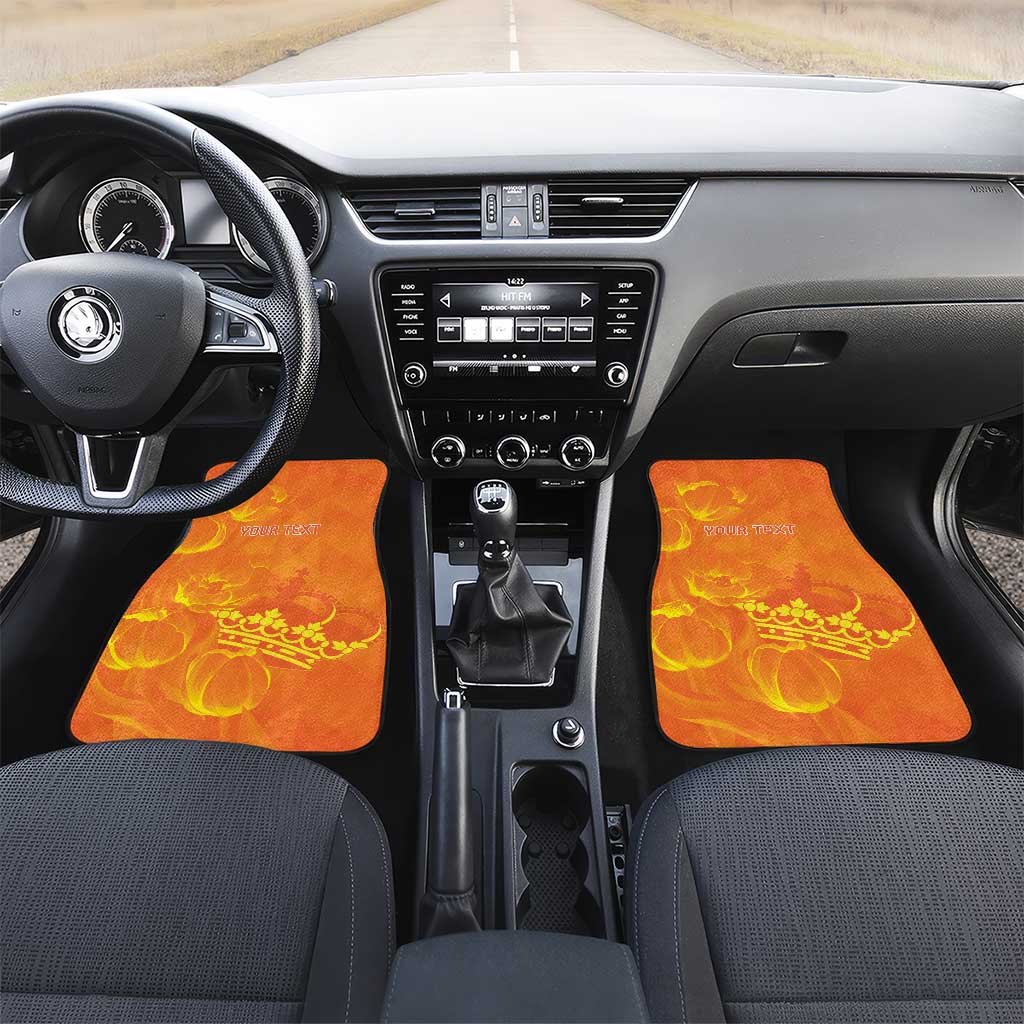 Personalized Netherlands Queen's Day Car Mats Koninginnedag Royal Crown