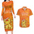 Personalized Netherlands Queen's Day Couples Matching Long Sleeve Bodycon Dress and Hawaiian Shirt Koninginnedag Royal Crown