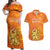 Personalized Netherlands Queen's Day Couples Matching Off Shoulder Maxi Dress and Hawaiian Shirt Koninginnedag Royal Crown