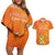 Personalized Netherlands Queen's Day Couples Matching Off Shoulder Short Dress and Hawaiian Shirt Koninginnedag Royal Crown