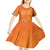 Personalized Netherlands Queen's Day Kid Short Sleeve Dress Koninginnedag Royal Crown