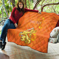 Personalized Netherlands Queen's Day Quilt Koninginnedag Royal Crown
